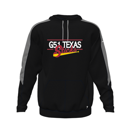 [CUS-DFW-HOOD-FLC-LSL-BLK-YXS-LOGO2] Hoodie (Youth XS, Black, Logo 2)