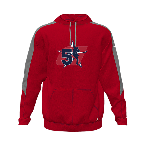 [CUS-DFW-HOOD-FLC-LSL-RED-YXS-LOGO1] Hoodie (Youth XS, Red, Logo 1)