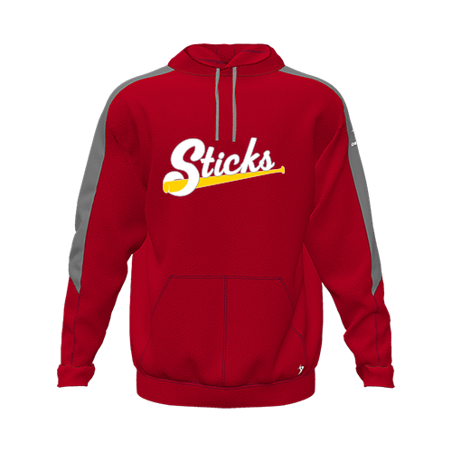 [CUS-DFW-HOOD-FLC-LSL-RED-YXS-LOGO3] Hoodie (Youth XS, Red, Logo 3)
