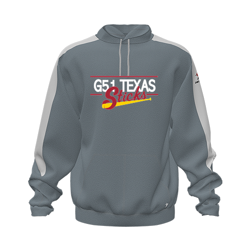 [CUS-DFW-HOOD-FLC-LSL-GRY-YXS-LOGO2] Hoodie (Youth XS, Gray, Logo 2)