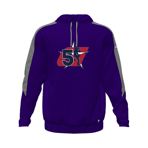 [CUS-DFW-HOOD-FLC-LSL-PUR-YXS-LOGO1] Hoodie (Youth XS, Purple, Logo 1)