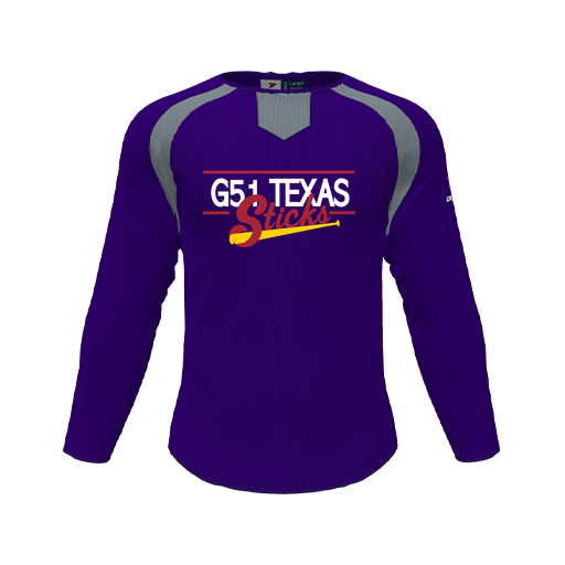 [CUS-DFW-PULL-FLC-CNK-LSL-PUR-YS-LOGO2] Pullover (Youth S, Purple, Logo 2)