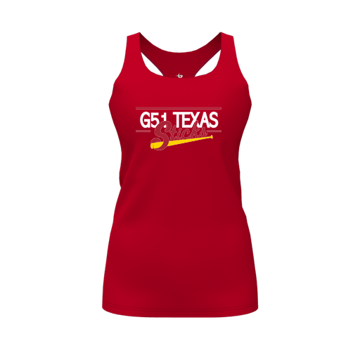 [FT0TRBRD-FYS-LOGO2] Decker Racerback Tank Top (Female Youth S, Red, Logo 2)