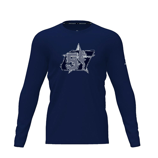 [CUS-DRIF-TEES-PER-CNK-LSL-NVY-YXS-LOGO1] Dri Fit Performance T-Shirt (Youth XS, Navy, Logo 1, Long Sleeve)