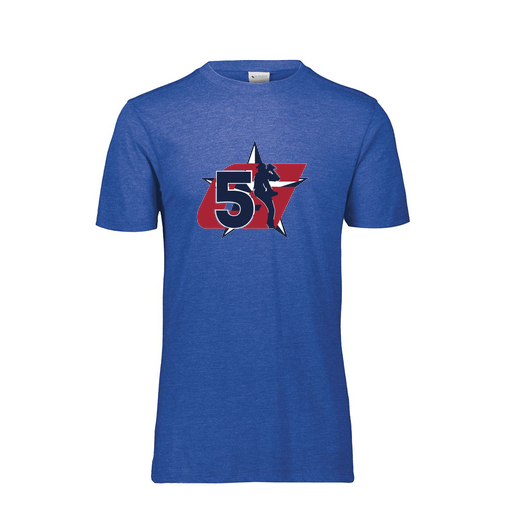 [FTSCUBNV-AS-LOGO1] Decker Men's Tri-Blend T-Shirt - Short Sleeve (Adult S, Navy, Logo 1)