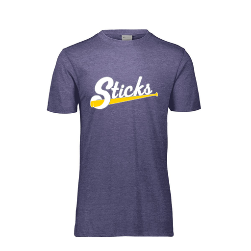 [FTSCUBRY-AS-LOGO3] Decker Men's Tri-Blend T-Shirt - Short Sleeve (Adult S, Royal, Logo 3)