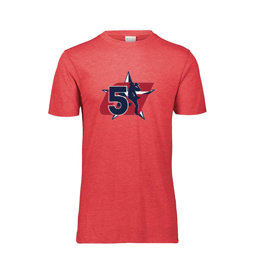 [FTSCUBRD-AS-LOGO1] Decker Men's Tri-Blend T-Shirt - Short Sleeve (Adult S, Red, Logo 1)