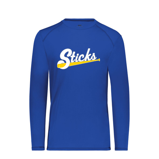 [6845.060.S-LOGO3] Men's SoftTouch Long Sleeve (Adult S, Royal, Logo 3)