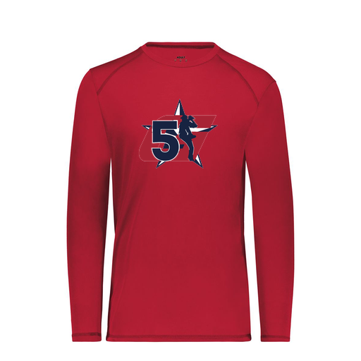 [6845.083.S-LOGO1] Men's SoftTouch Long Sleeve (Adult S, Red, Logo 1)