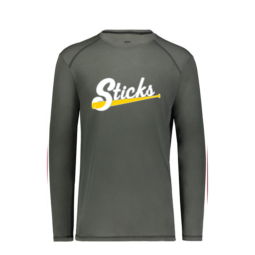 [6846.98D.S-LOGO3] Youth SoftTouch Long Sleeve (Youth S, Gray, Logo 3)