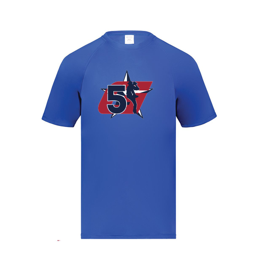 [2791.060.S-LOGO1] Youth Smooth Sport T-Shirt (Youth S, Royal, Logo 1)
