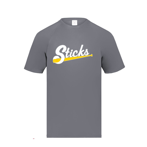 [2791.059.S-LOGO3] Youth Smooth Sport T-Shirt (Youth S, Gray, Logo 3)