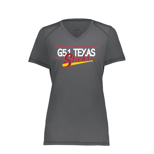 [6844.98D.XS-LOGO2] Women's SoftTouch Short Sleeve (Female Adult XS, Gray, Logo 2)