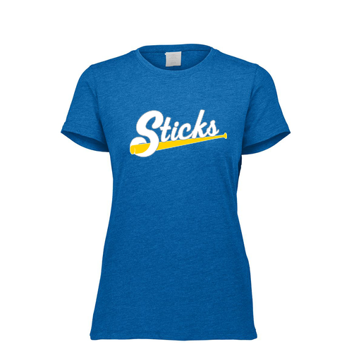 [FTSCUBRY-FAXS-LOGO3] Decker Women's Tri-Blend T-Shirt - Short Sleeve (Female Adult XS, Royal, Logo 3)