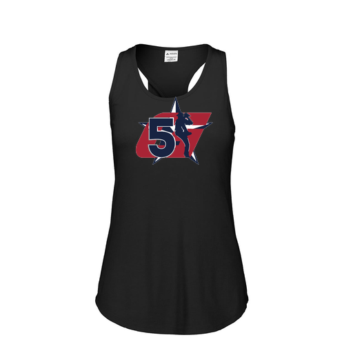 [3078.K94.S-LOGO1] Ladies Tri Blend Tank Top (Female Adult S, Black, Logo 1)