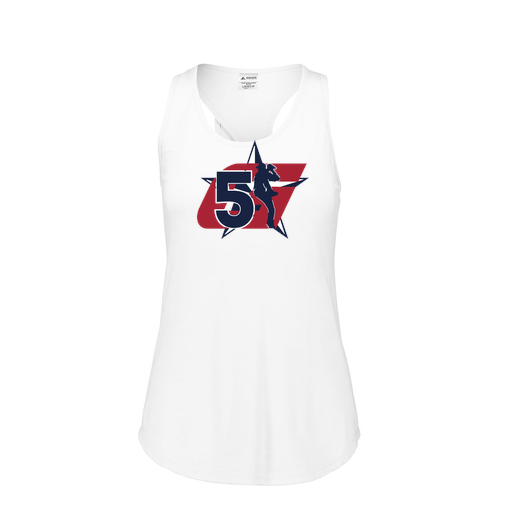 [3078.005.S-LOGO1] Ladies Tri Blend Tank Top (Female Adult S, White, Logo 1)