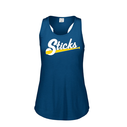 [3078.U22.S-LOGO3] Ladies Tri Blend Tank Top (Female Adult S, Navy, Logo 3)
