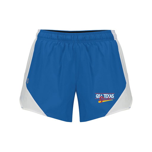 [229489.H02.S-LOGO2] Girls Olympus Shorts (Female Youth S, Royal, Logo 2)