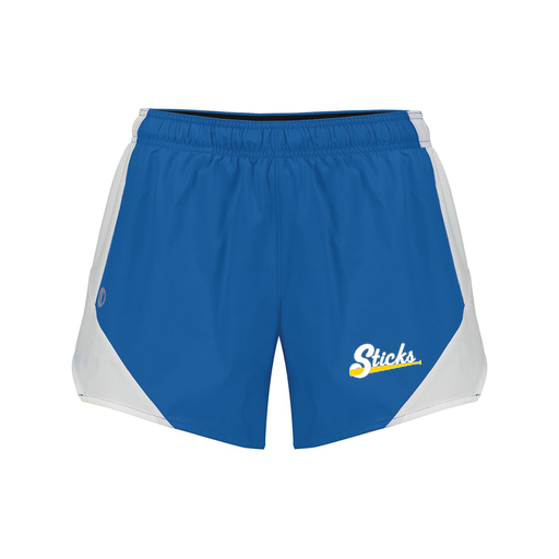 [229489.H02.S-LOGO3] Girls Olympus Shorts (Female Youth S, Royal, Logo 3)