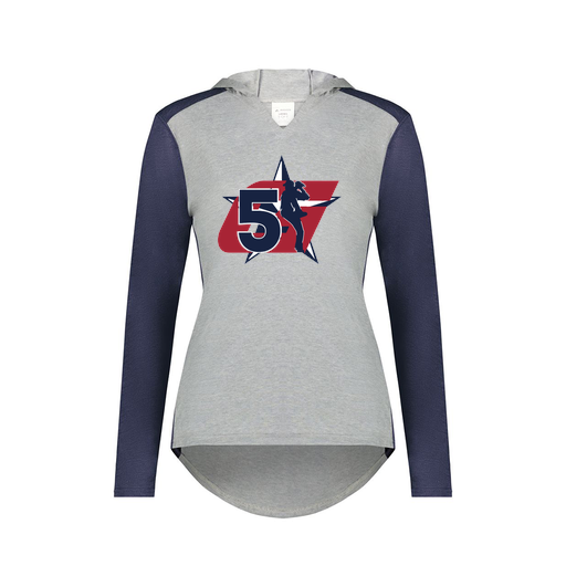 [6902.29V.XS-LOGO1] Ladies Vintage Hoodie (Female Adult XS, Navy, Logo 1)