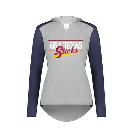 [6902.29V.XS-LOGO2] Ladies Vintage Hoodie (Female Adult XS, Navy, Logo 2)