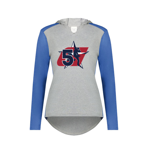 [6902.28V.XS-LOGO1] Ladies Vintage Hoodie (Female Adult XS, Royal, Logo 1)