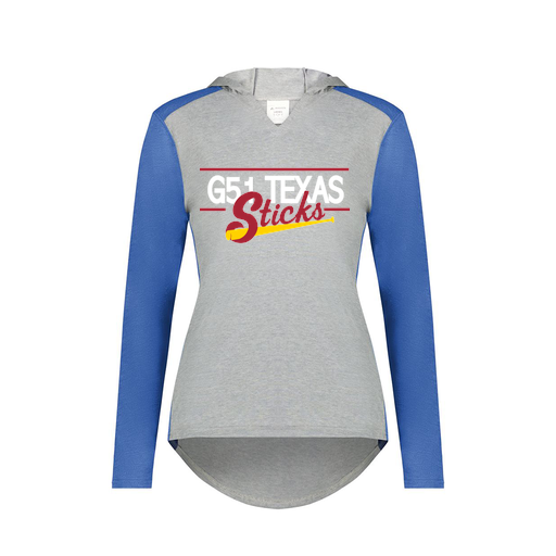 [6902.28V.XS-LOGO2] Ladies Vintage Hoodie (Female Adult XS, Royal, Logo 2)