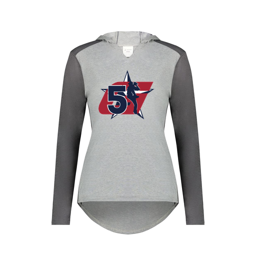 [6902.30V.XS-LOGO1] Ladies Vintage Hoodie (Female Adult XS, Gray, Logo 1)