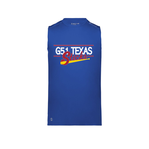 [222593.060.S-LOGO2] Men's CoolDry TankTop (Adult S, Royal, Logo 2)