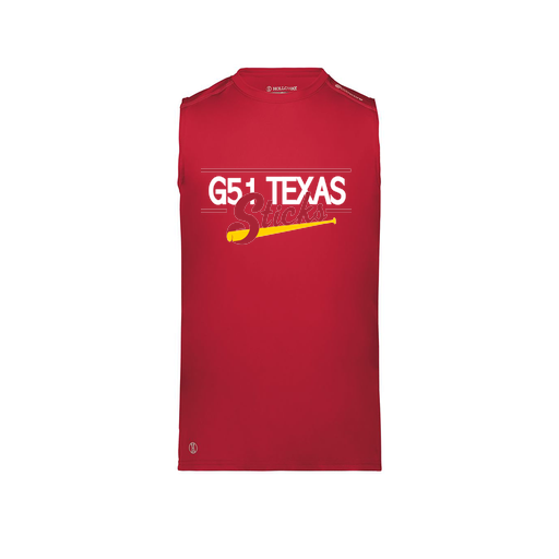 [222593.083.S-LOGO2] Men's CoolDry TankTop (Adult S, Red, Logo 2)