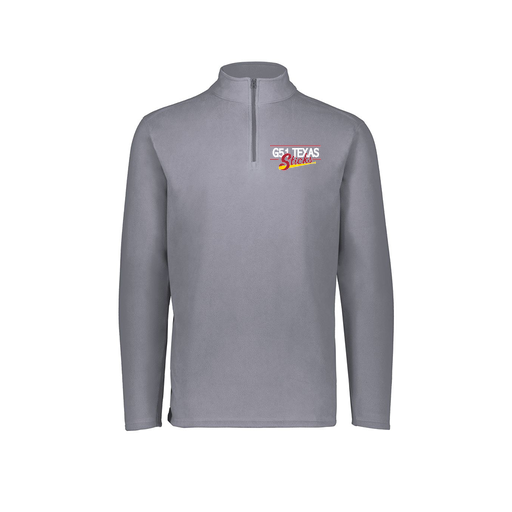 [6863.059.XS-LOGO2] Men's MicroFleece 1/4 Zip Pullover (Adult XS, Gray, Logo 2)