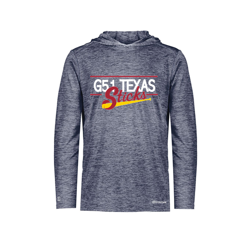 [FOLHCGNV-YS-LOGO2] Decker Youth Charge Hoodie (Youth S, Navy, Logo 2)