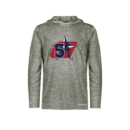 [CUS-DFW-CHGHOOD-PER-LSL-GRY-YS-LOGO1] Youth Charge Hoodie (Youth S, Gray, Logo 1)