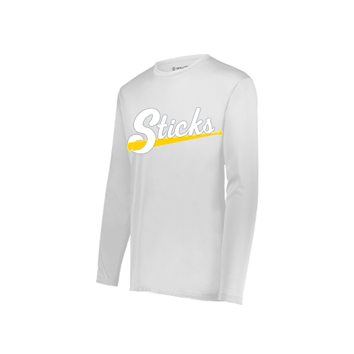 [222822.005.XS-LOGO3] Men's LS Smooth Sport Shirt (Adult XS, White, Logo 3)