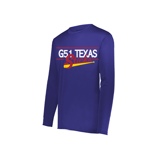 [222822.747.XS-LOGO2] Men's LS Smooth Sport Shirt (Adult XS, Purple, Logo 2)