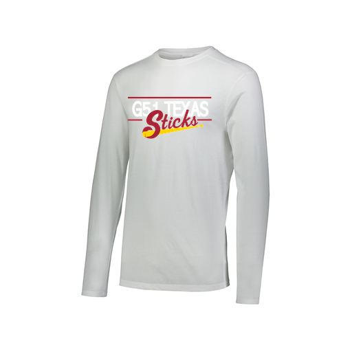 [FTLCUBWH-AXS-LOGO2] Decker Men's Tri-Blend T-Shirt - Long Sleeve (Adult XS, White, Logo 2)