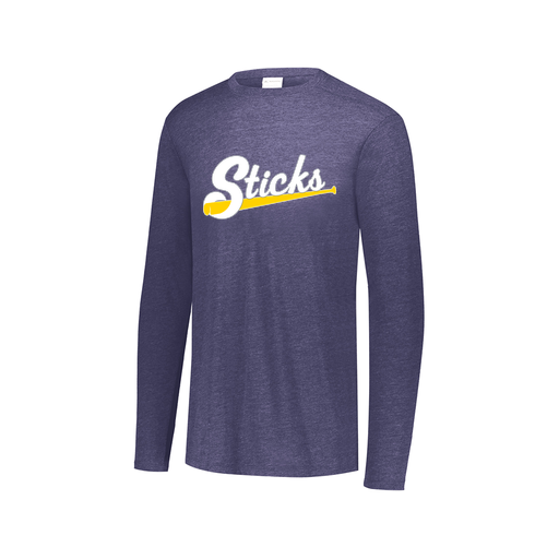 [3075.U22.XS-LOGO3] Men's LS Ultra-blend T-Shirt (Adult XS, Navy, Logo 3)