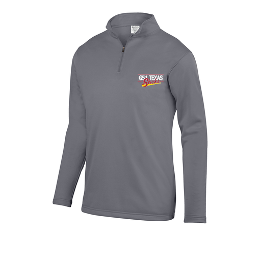 [FOLQFFGY-AS-LOGO2] Decker Men's FlexFleece 1/4 Zip (Adult S, Gray, Logo 2)
