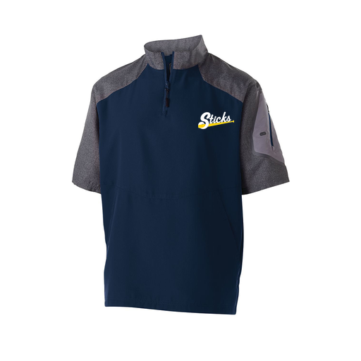 [229545.H03.XS-LOGO3] Men's Raider SS Pullover (Adult XS, Navy, Logo 3)