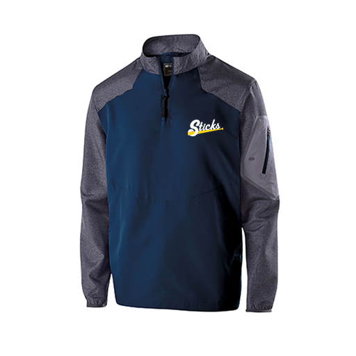 [229155.H03.XS-LOGO3] Men's Raider LS Pullover (Adult XS, Navy, Logo 3)