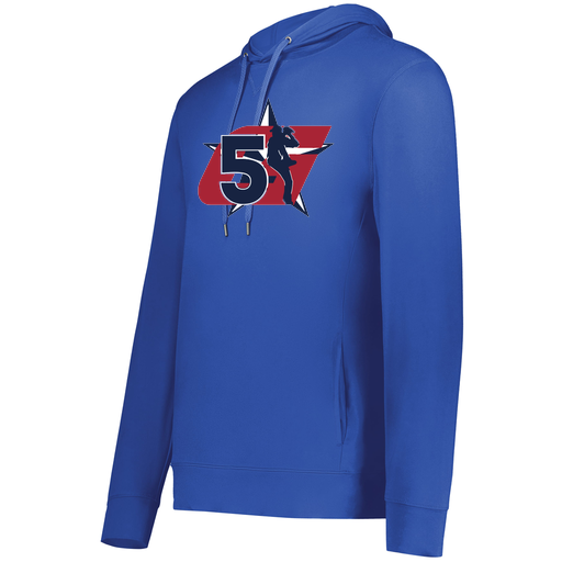 [222598.060.S-LOGO1] Men's Ventura Thin Knit Hoodie (Adult S, Royal, Logo 1)