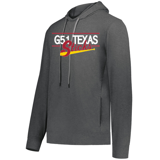 [222598.013.S-LOGO2] Men's Ventura Thin Knit Hoodie (Adult S, Gray, Logo 2)