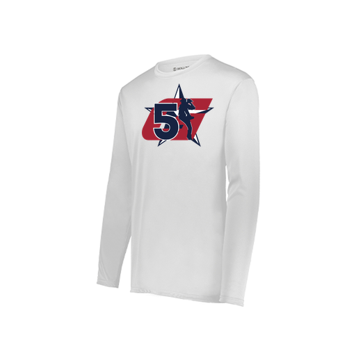 [222823.005.S-LOGO1] Youth LS Smooth Sport Shirt (Youth S, White, Logo 1)
