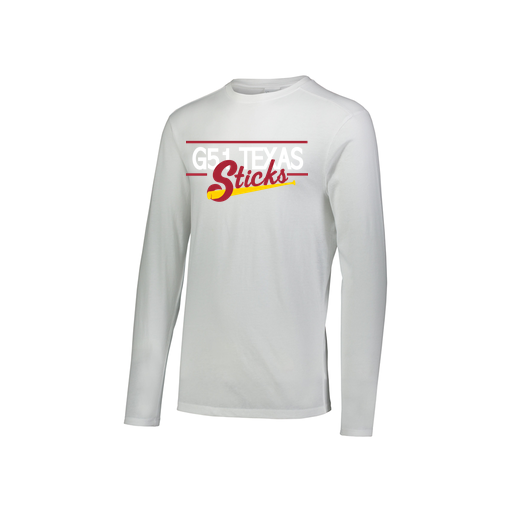 [FTLCUBWH-YS-LOGO2] Decker Youth Tri-Blend T-Shirt - Long Sleeve (Youth S, White, Logo 2)