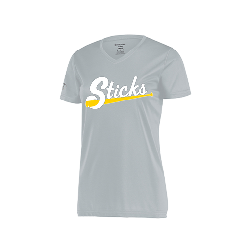 [222820.099.S-LOGO3] Ladies Movement Dri Fit Shirt (Female Adult S, Silver, Logo 3)