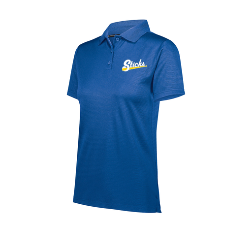 [222768.060.XS-LOGO3] Ladies Prism Polo (Female Adult XS, Royal, Logo 3)
