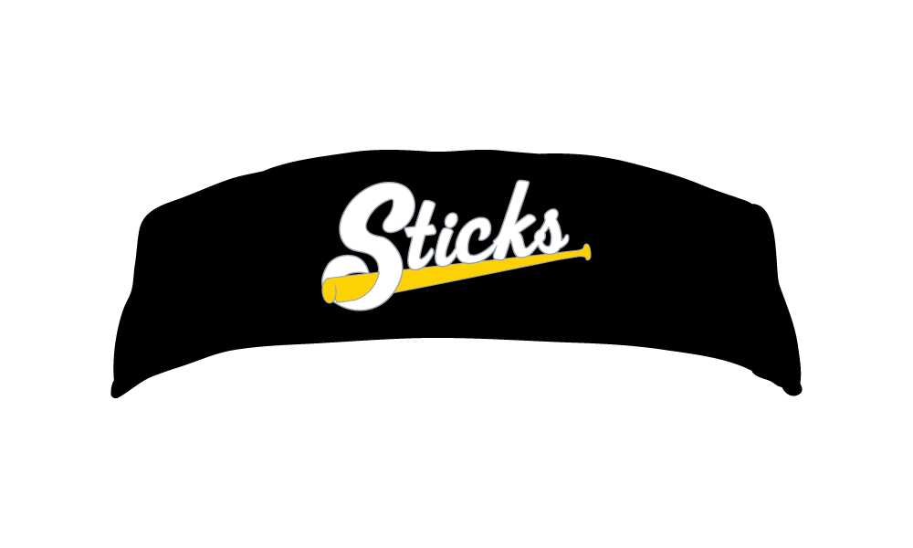 Sticks Baseball - Black Headband
