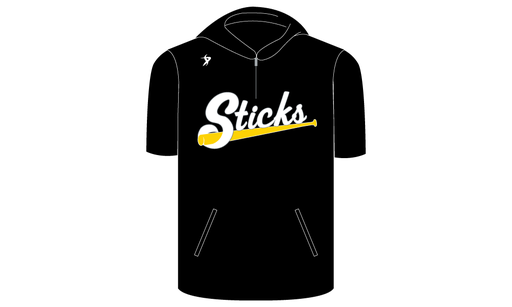 Sticks Baseball - Black 1/4 Zip
