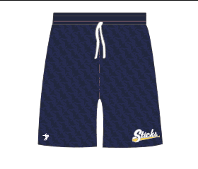 Sticks Baseball - Navy Shorts